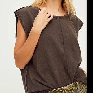 Free People Kasee Muscle Tee Medium